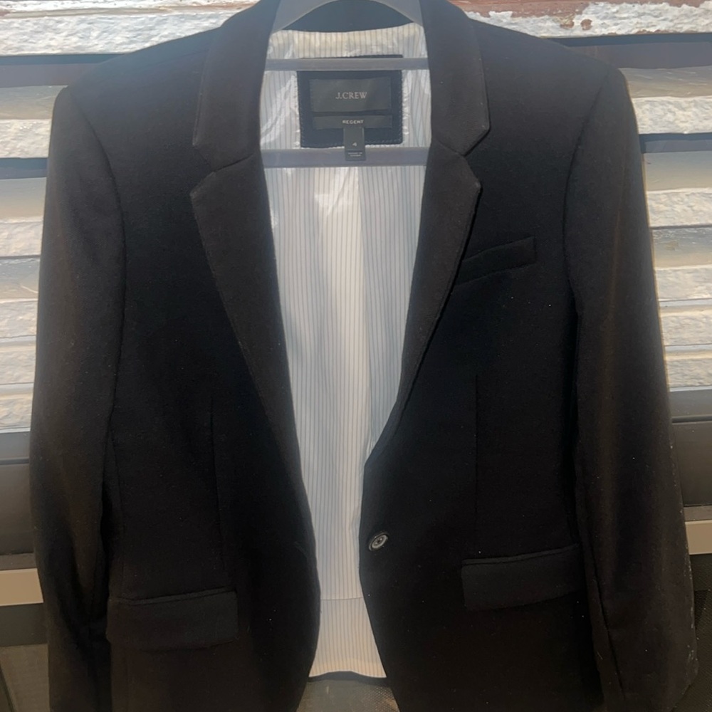 J.Crew Regent women’s wool black blazer size 4